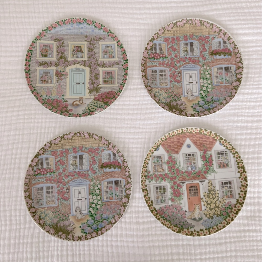 Andrea by Sadek Country Cottage Charm Plate Set